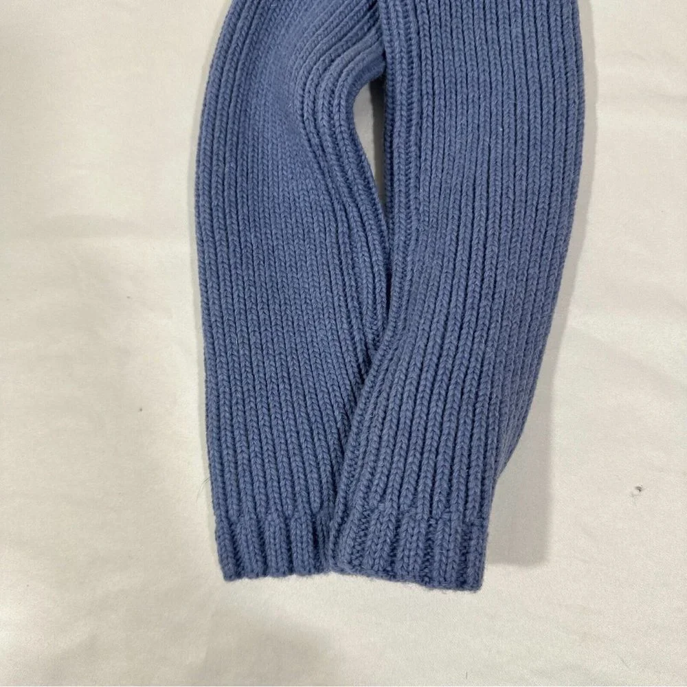 NWT Sweaty Betty Soft‎ Rib Fingerless Mittens Gloves in Dusk Blue